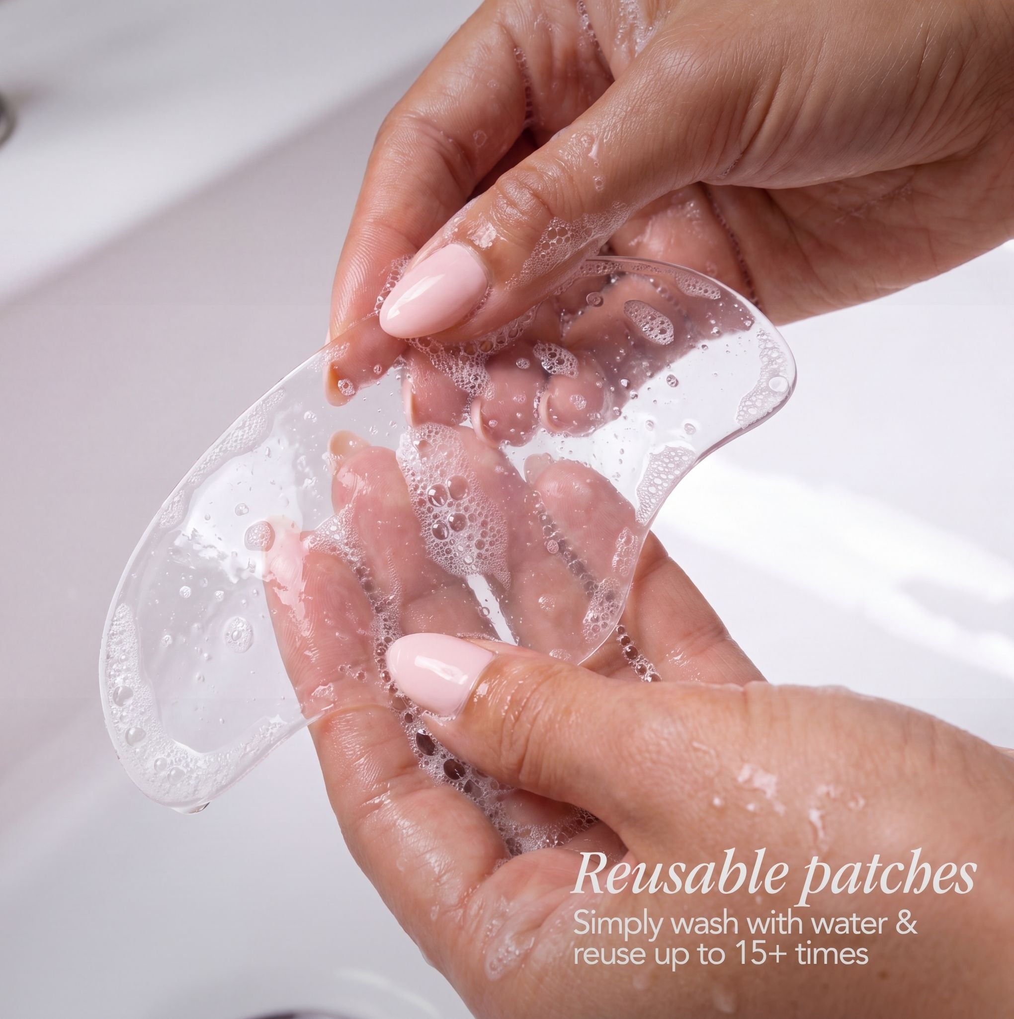 Reusable Eye Wrinkle Smoothing Patches