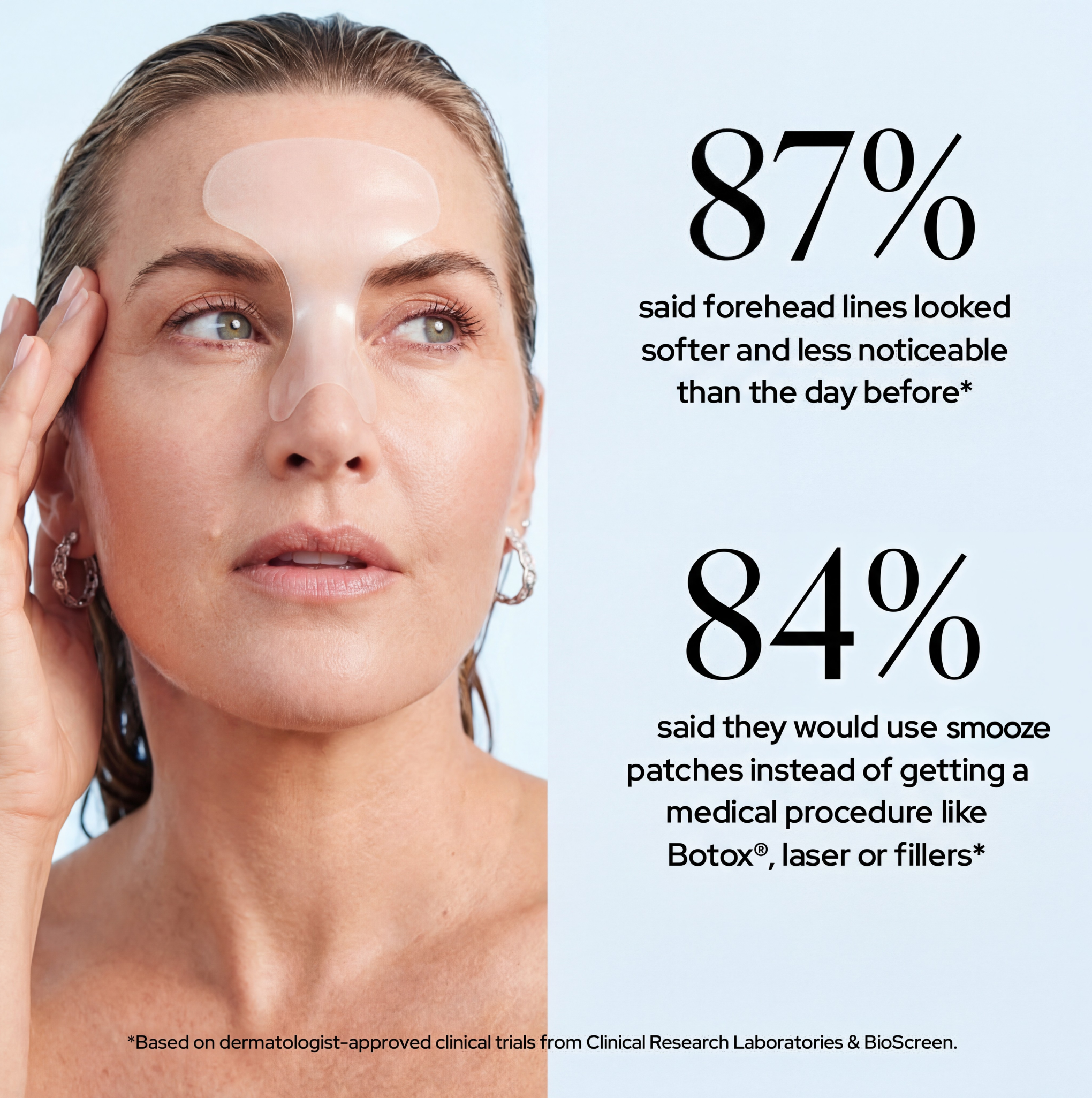 Reusable Mid Brow Lift Patch x2